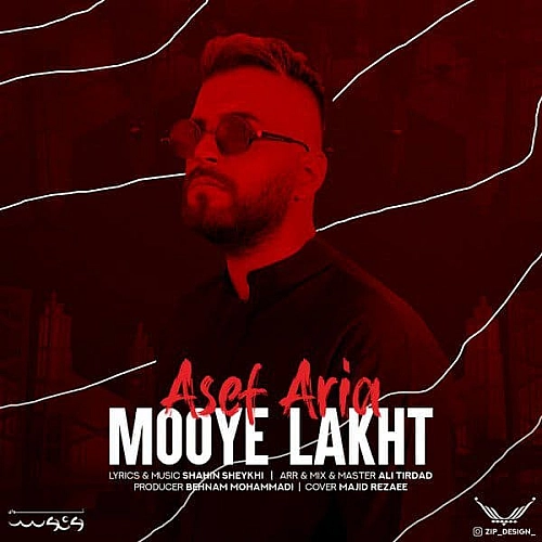 Cover artwork for Mooye Lakht by Asef Aria